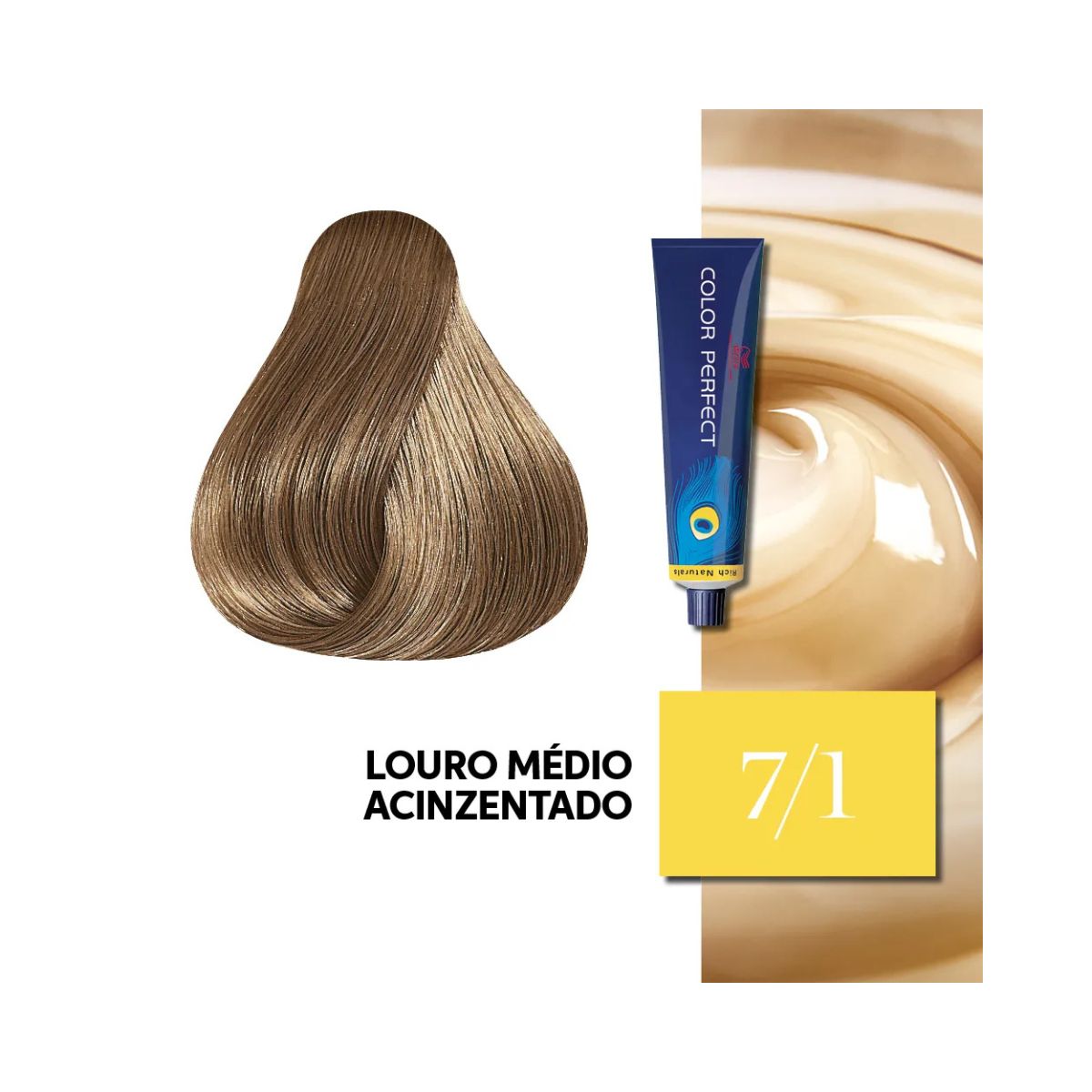 COLORAÇÃO COLOR PERFECT 7.1 LOURO MÉDIO ACINZENTADO WELLA PROFISSIONALS 60G