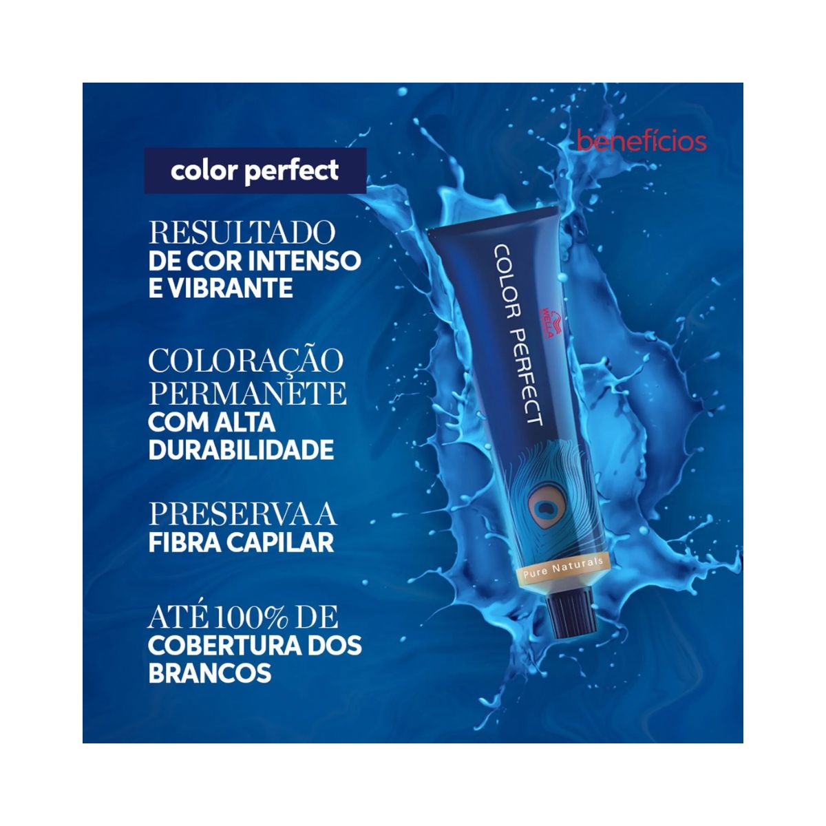 COLORAÇÃO COLOR PERFECT 7.77 LOURO MÉDIO MARROM INTENSO WELLA PROFISSIONALS 60G
