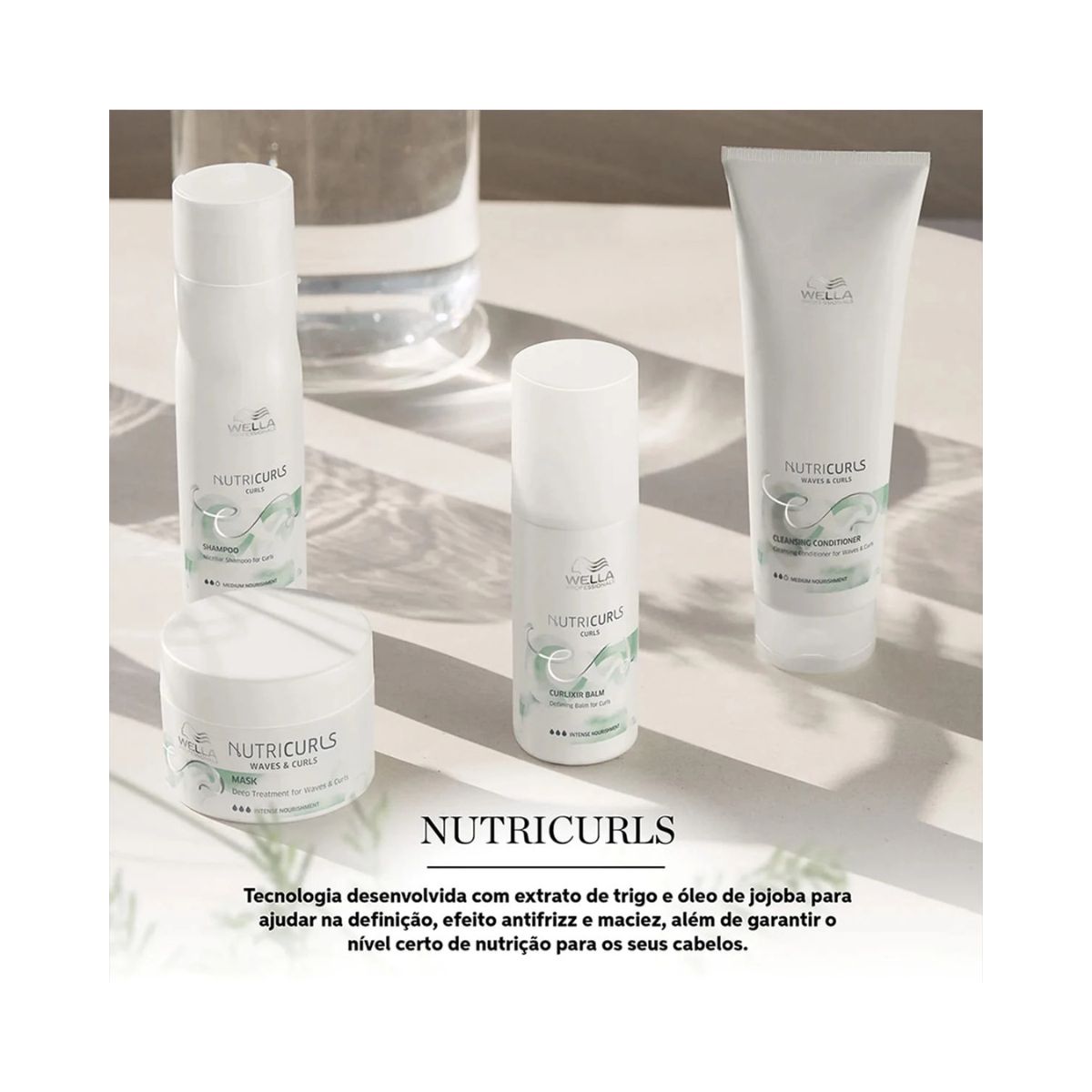 CONDICIONADOR NUTRICURLS CLEANSING WELLA PROFISSIONALS 250ML