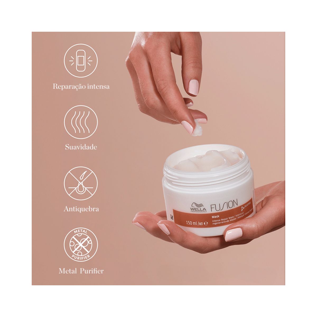 MÁSCARA DE TRATAMENTO FUSION WELLA PROFISSIONALS 150ML
