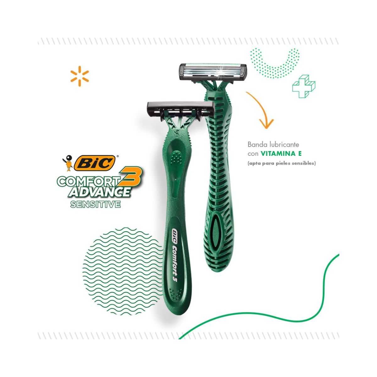 APARELHO DESCARTÁVEL PARA BARBEAR PRESTOBARBA COMFORT 3 PELE SENSÍVEL BIC COM 1