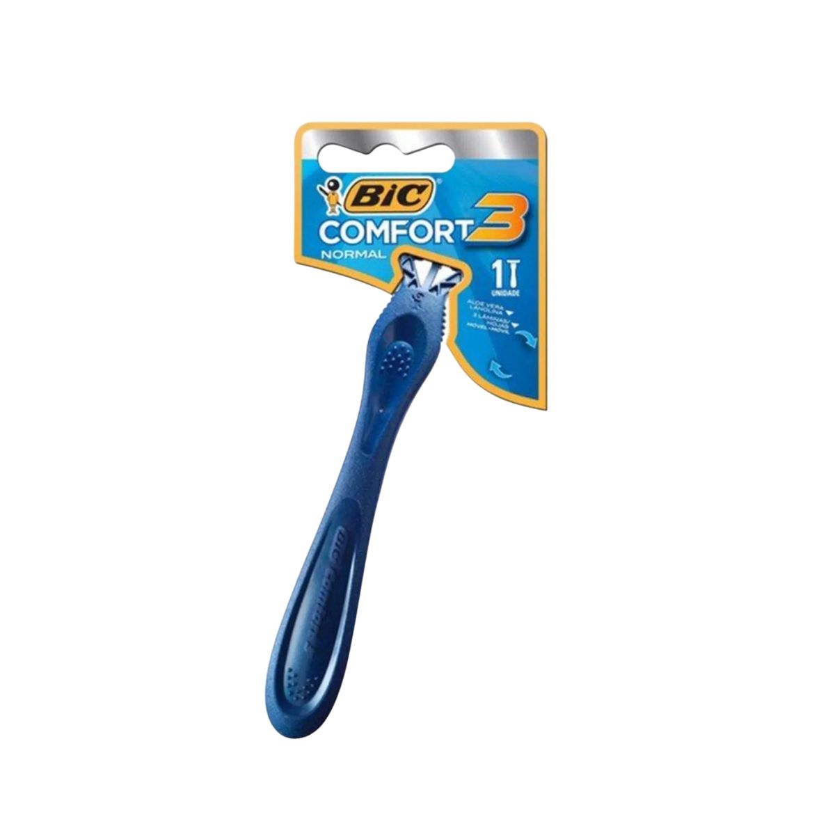 APARELHO DESCARTÁVEL PARA BARBEAR COMFORT 3 BIC COM 1 UNIDADE
