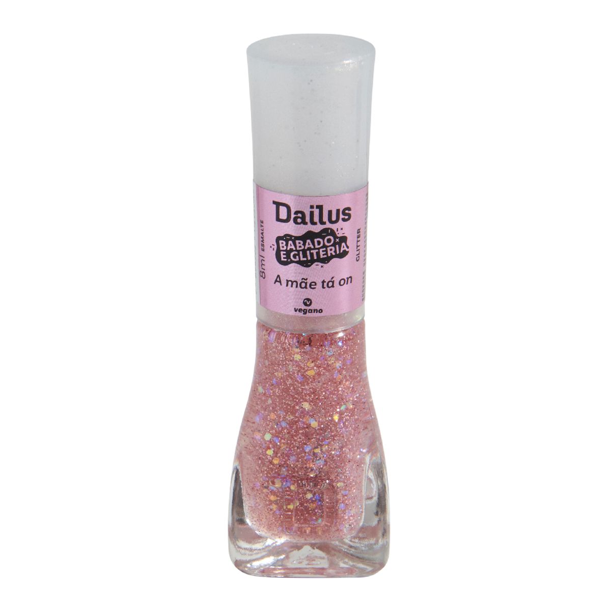 ESMALTE GLITTER A MÂE TA ON ROSA DAILUS 8ML