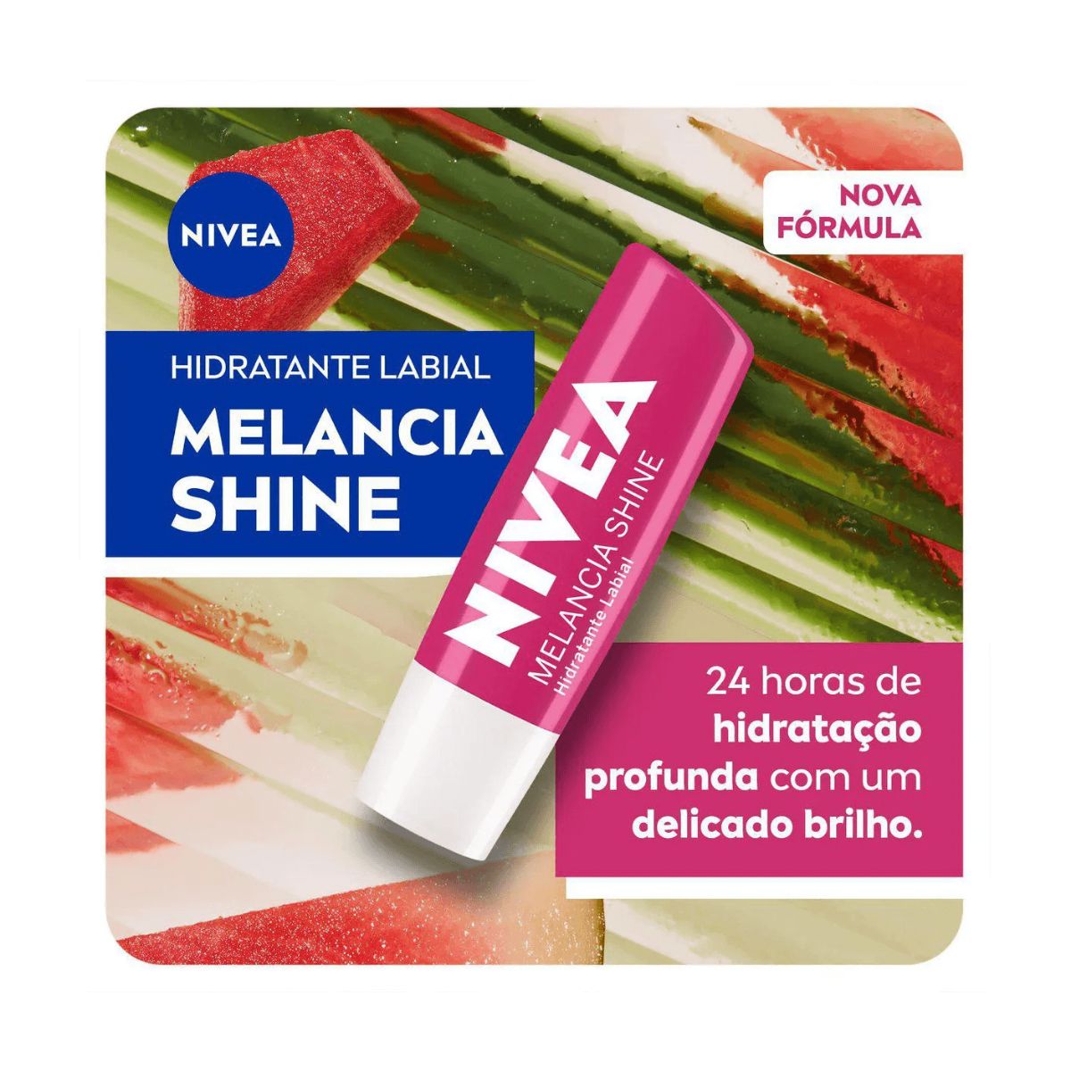 HIDRATANTE PROTETOR LABIAL MELANCIA SHINE NIVEA 4.8G