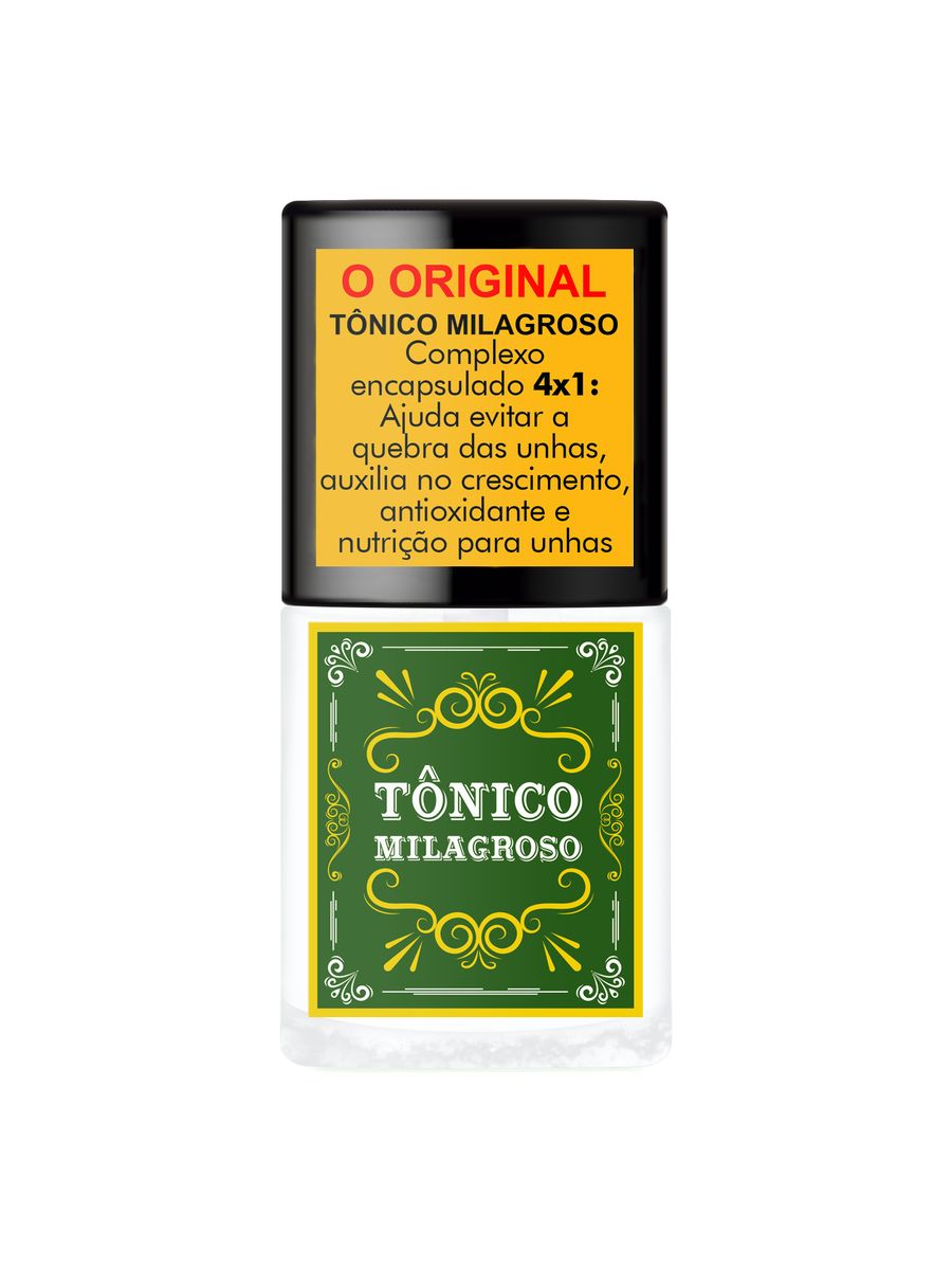 ESMALTE FORTALECEDOR SOS UNHAS TÔNICO MILAGROSO TOP BEAUTY 7ML