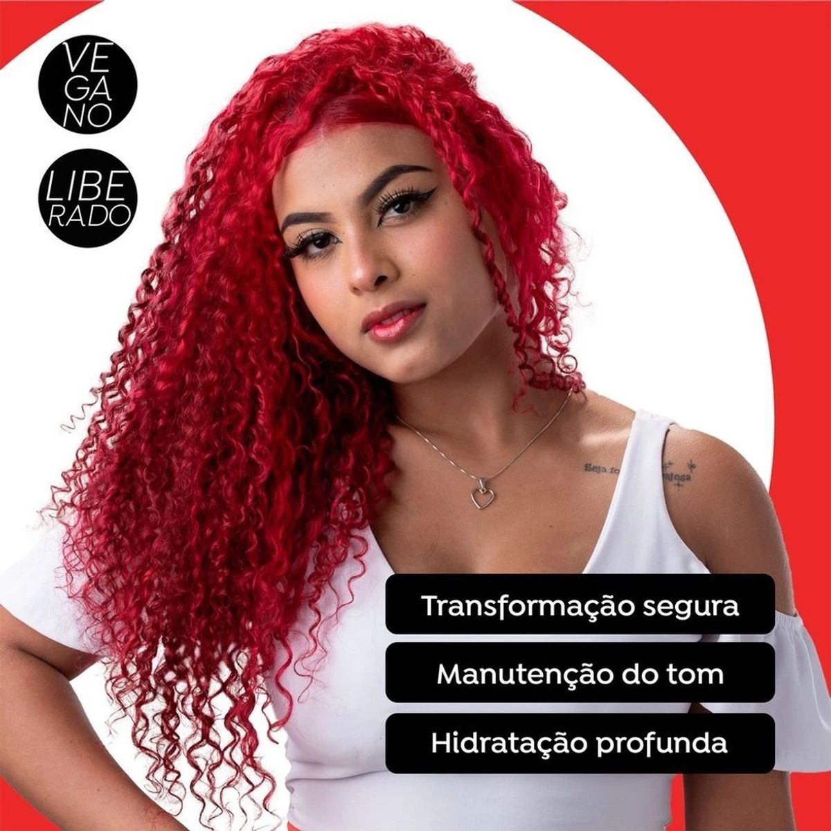MÁSCARA MATIZADORA VERMELHA #TODECACHO 500G