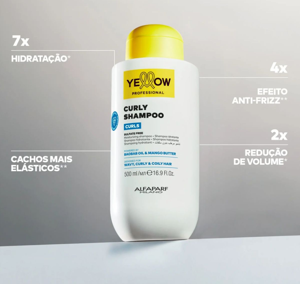 SHAMPOO CURLS YELLOW 500ML