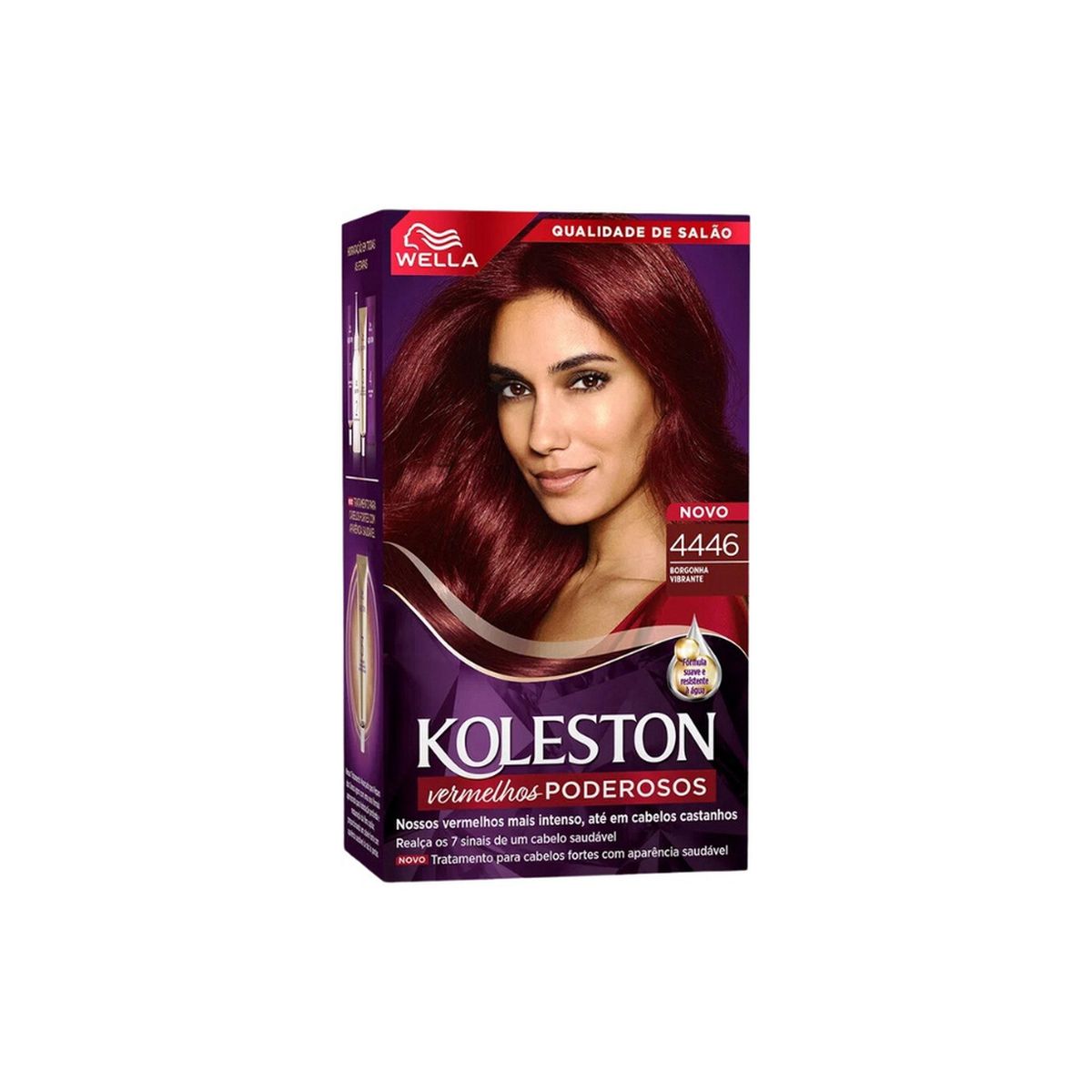 COLORAÇÃO PERMANENTE 4446 BORGONHA VIBRANTE KOLESTON 55G