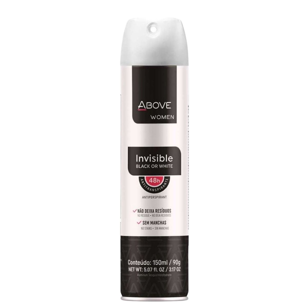 DESODORANTE AEROSOL ABOVE INVISIBLE FEMININO 150ML