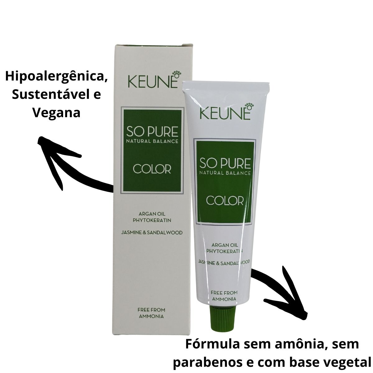 COLORAÇÃO SO PURE COLOR 5.11 CASTANHO CLARO CINZA INTENSO KEUNE 60ML