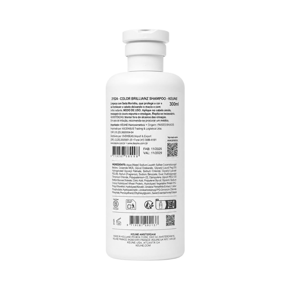 SHAMPOO CARE COLOR BRILLIANZ KEUNE 300ML