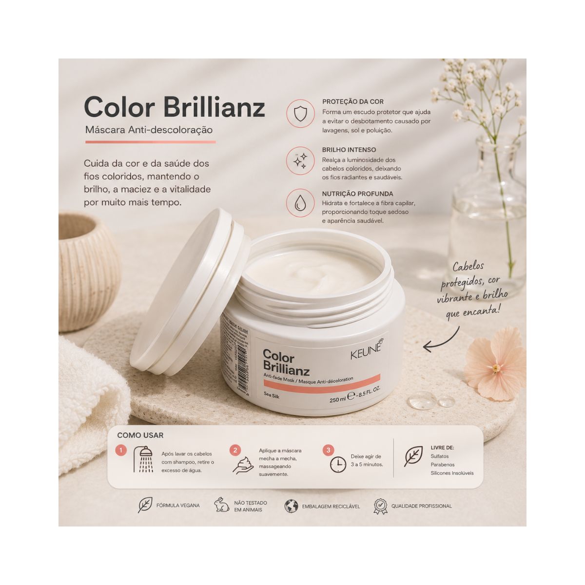 MÁSCARA CARE COLOR BRILLIANZ KEUNE 200ML