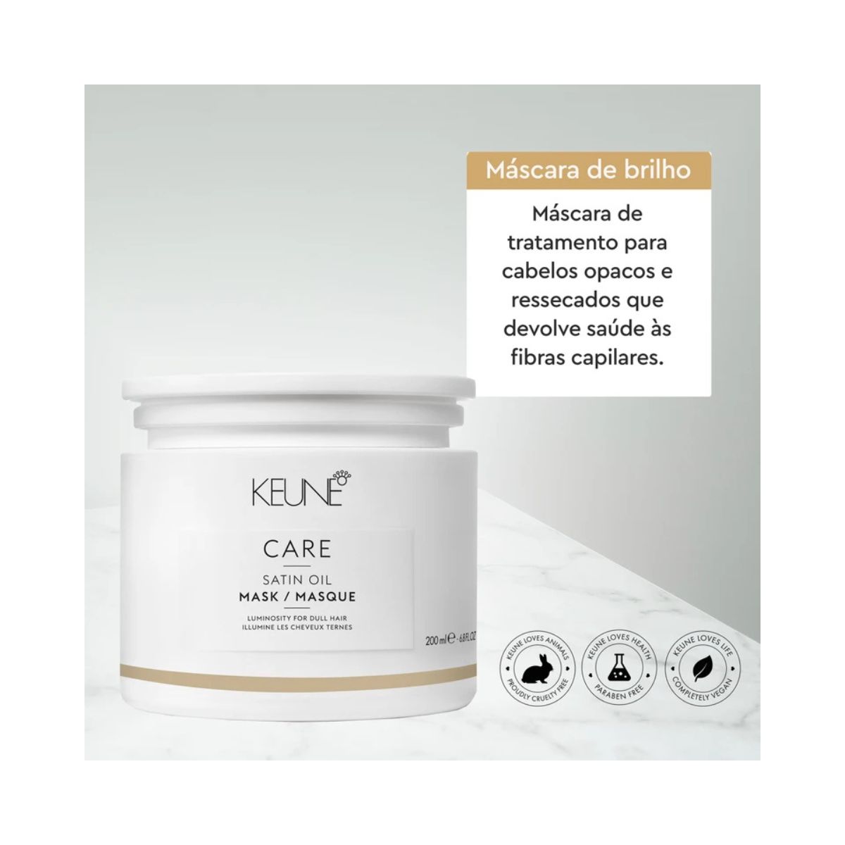 MÁSCARA CARE SATIN OIL KEUNE 200ML