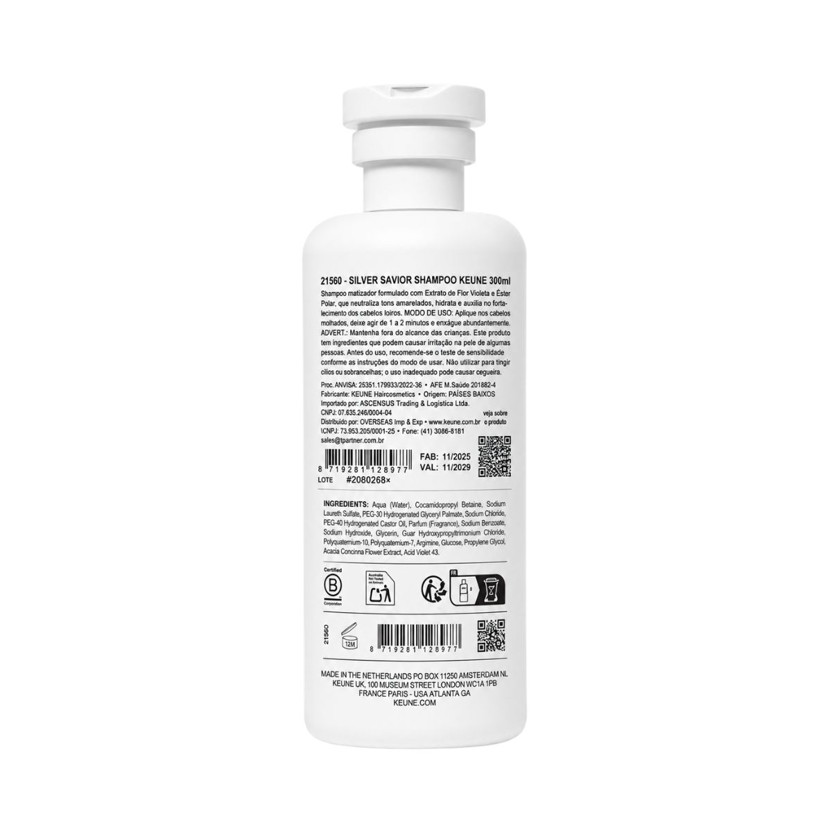 SHAMPOO CARE SILVER SAVIOR KEUNE 300ML