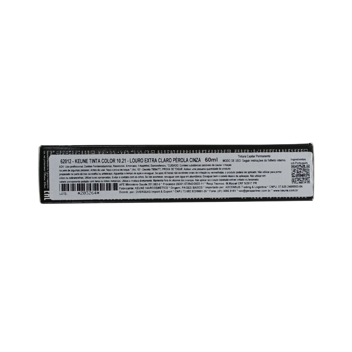 COLORAÇÃO TINTA COLOR 10.21 LOURO EXTRA CLARO PÉROLA CINZA KEUNE 60ML