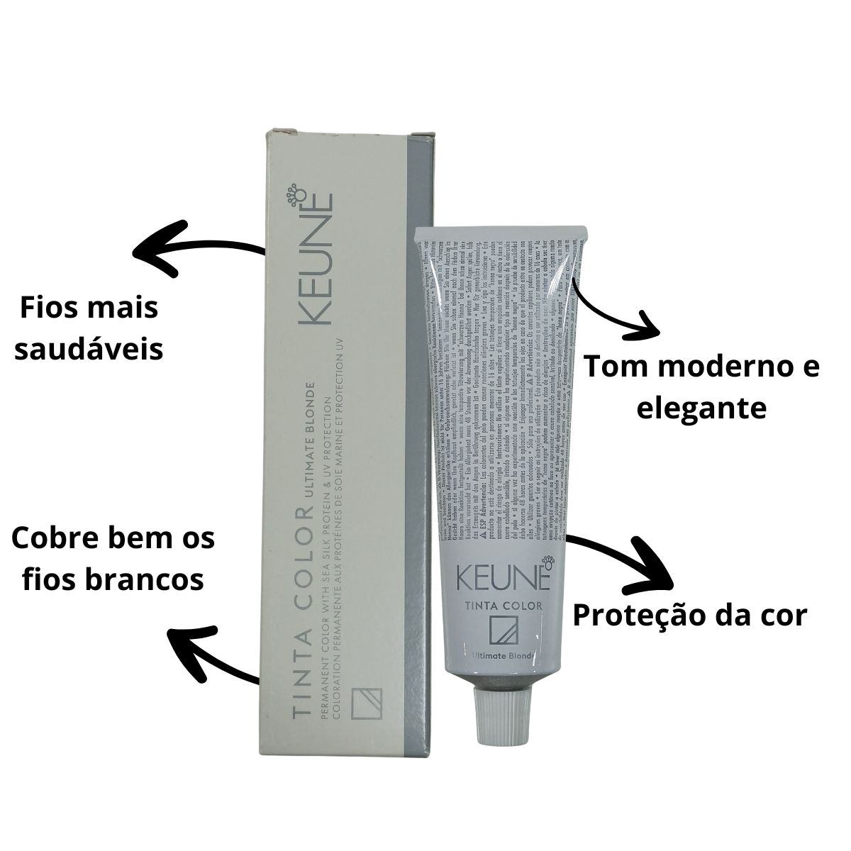 COLORAÇÃO TINTA COLOR ULTIMATE BLOND 1012 LOURO CINZA PEROLADO KEUNE 60ML