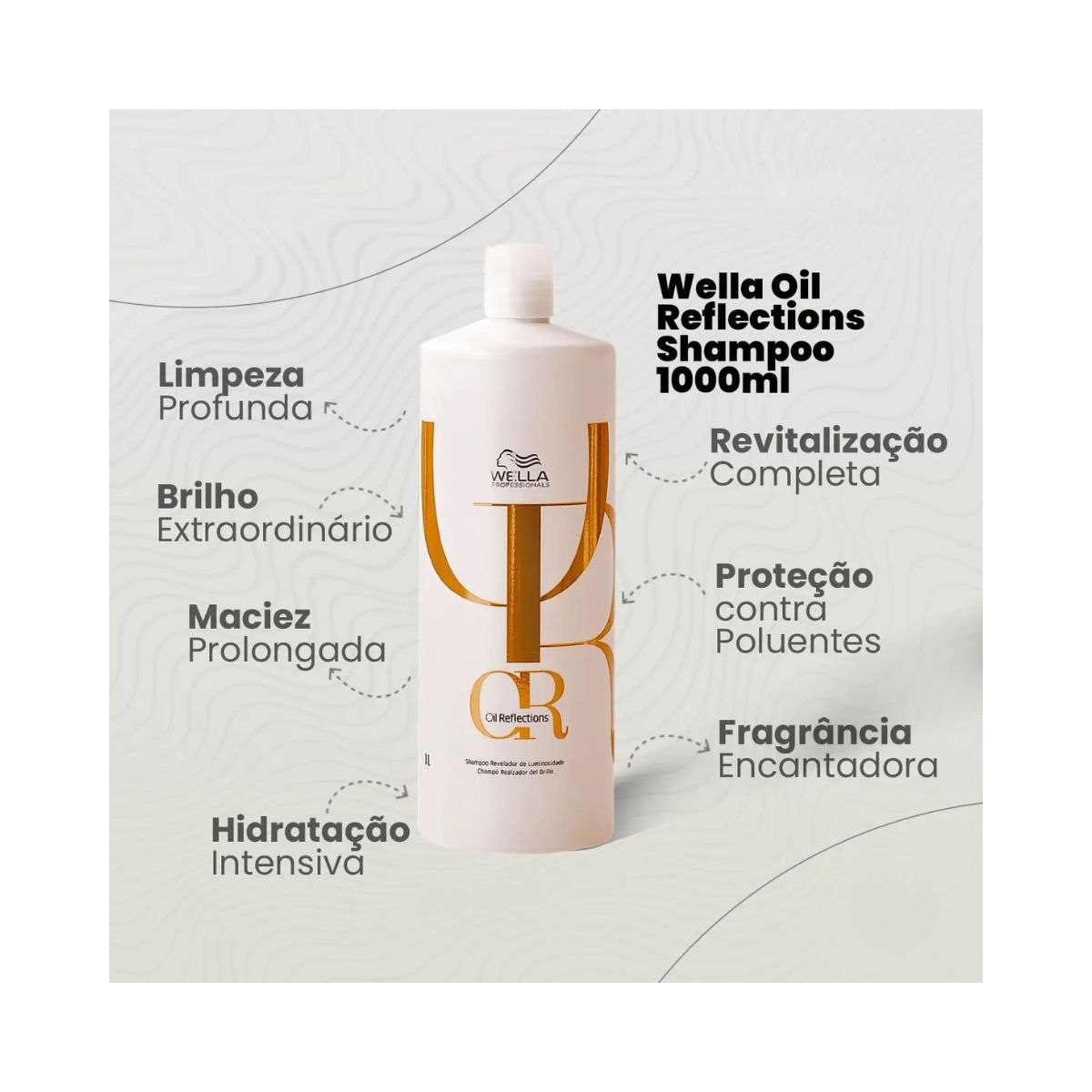 SHAMPOO OIL REFLECTIONS WELLA PROFISSIONALS 1000ML