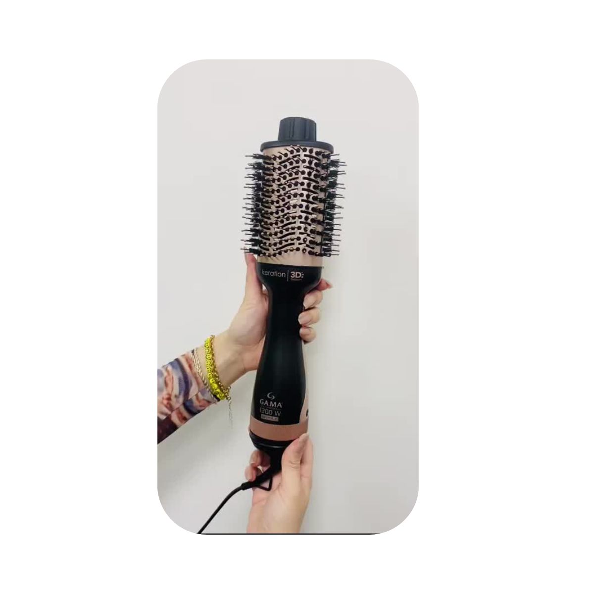 ESCOVA SECADORA KERATION BRUSH 3D 1300W - GAMA ITALY