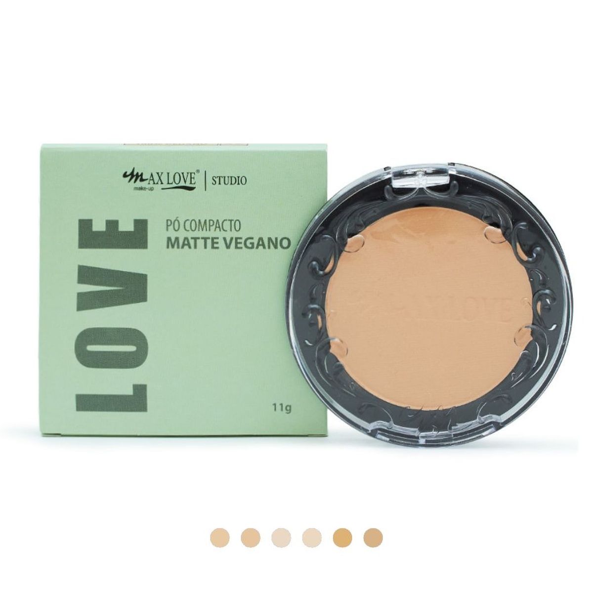 PÓ FACIAL COMPACTO MATTE 56 VEGANO MAX LOVE