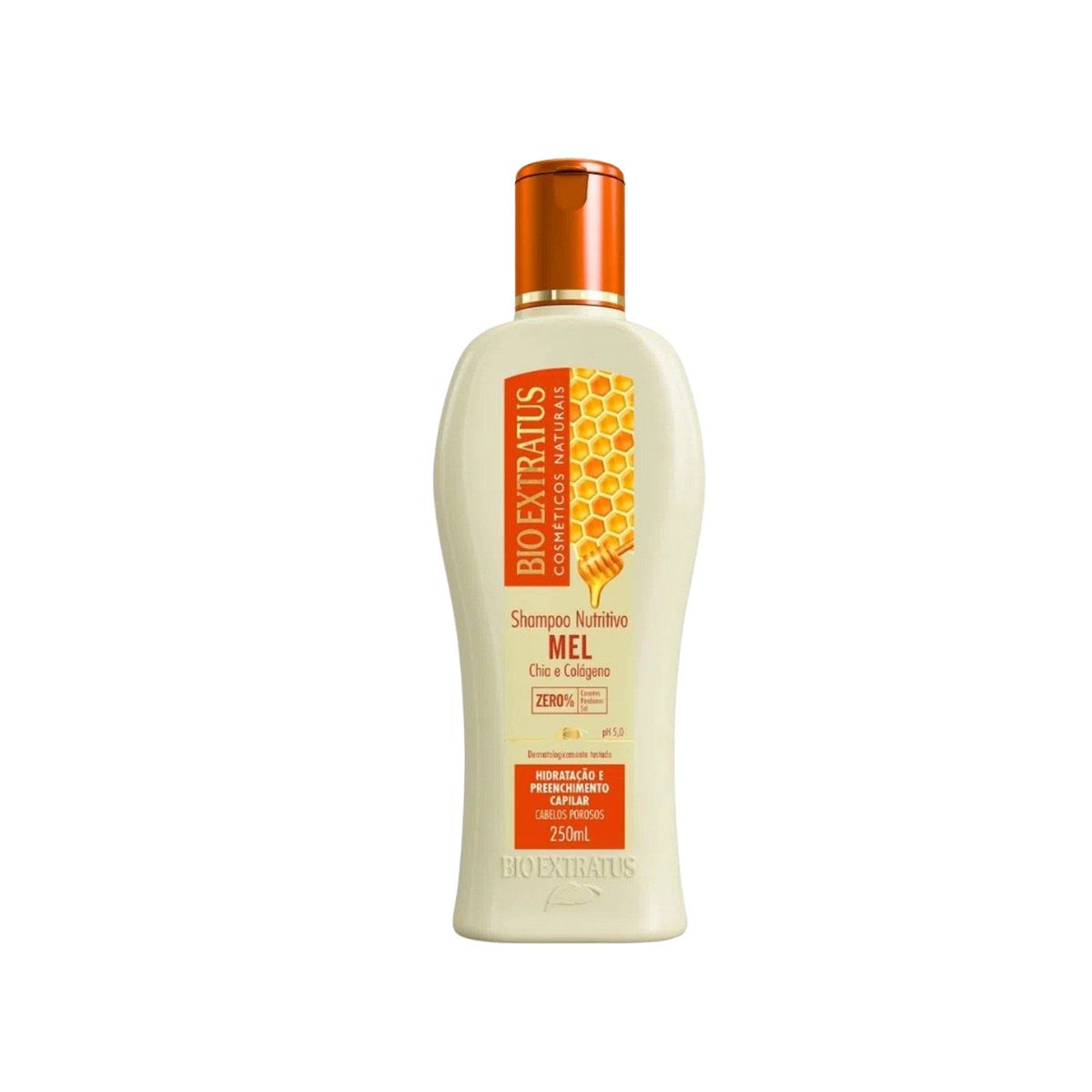 SHAMPOO NUTRITIVO MEL, CHIA E COLÁGENO BIO EXTRATUS 250ML