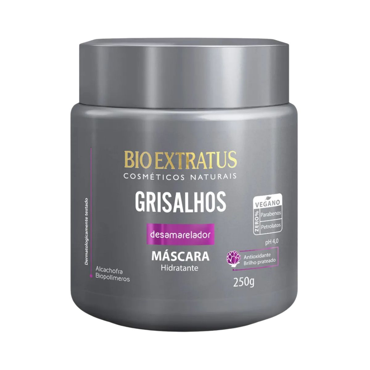 MÁSCARA PARA CABELOS GIRSALHOS DESAMARELADORA BIO EXTRATUS 250G