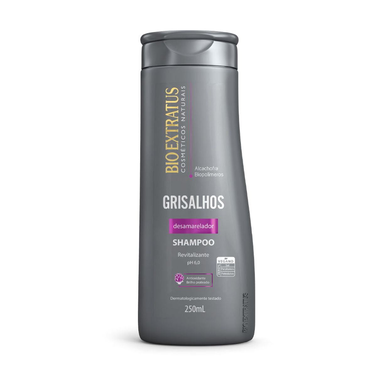 SHAMPOO PARA CABELOS GIRSALHOS DESAMARELADOR BIO EXTRATUS 250ML
