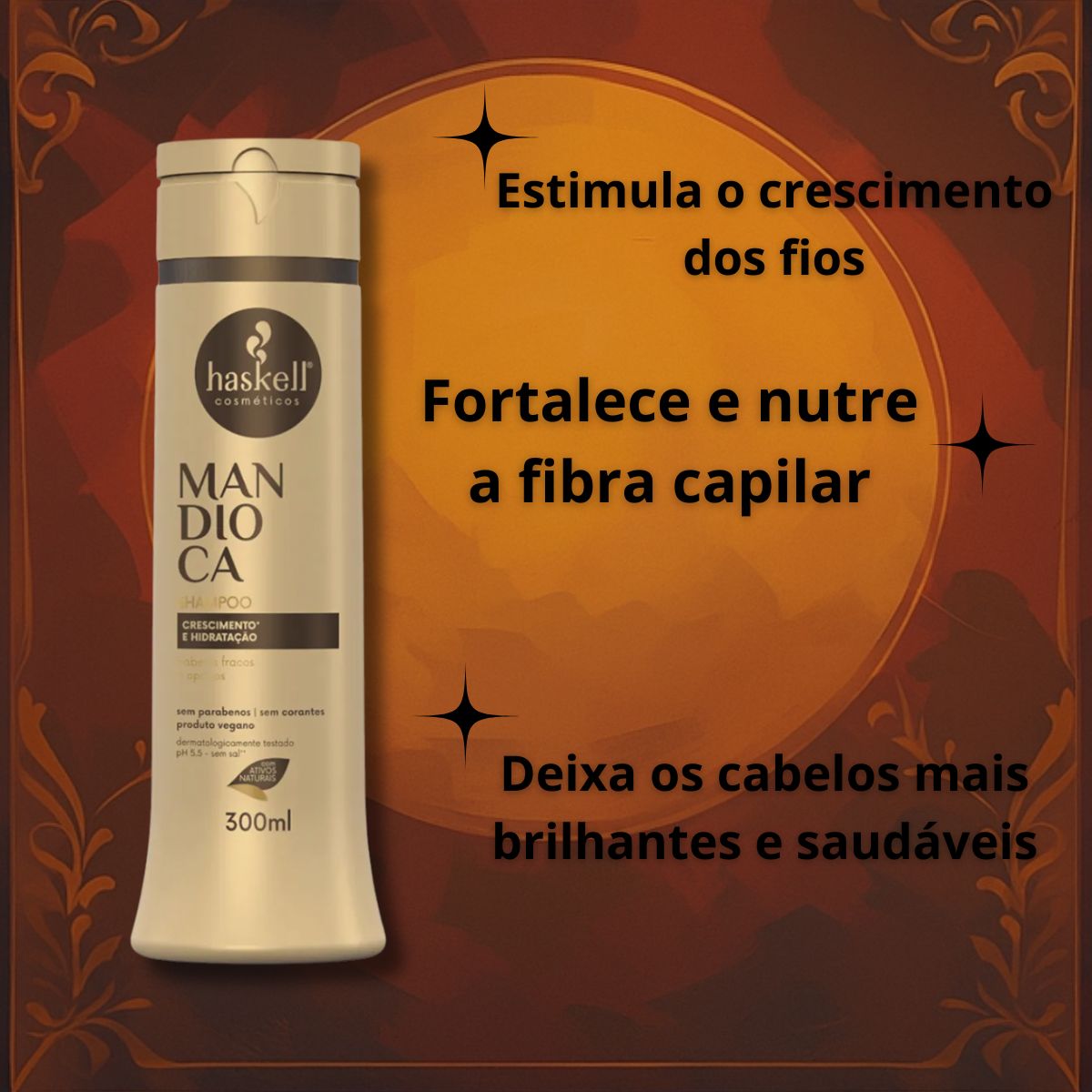 SHAMPOO MANDIOCA HASKELL 300ML