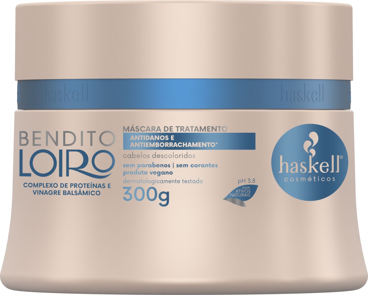 MÁSCARA BENDITO LOIRO HASKELL 300G