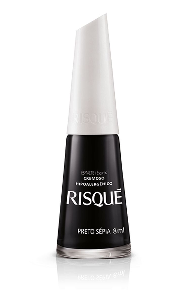 ESMALTE RISQUÉ CREMESO PRETO SÉPIA 8ML