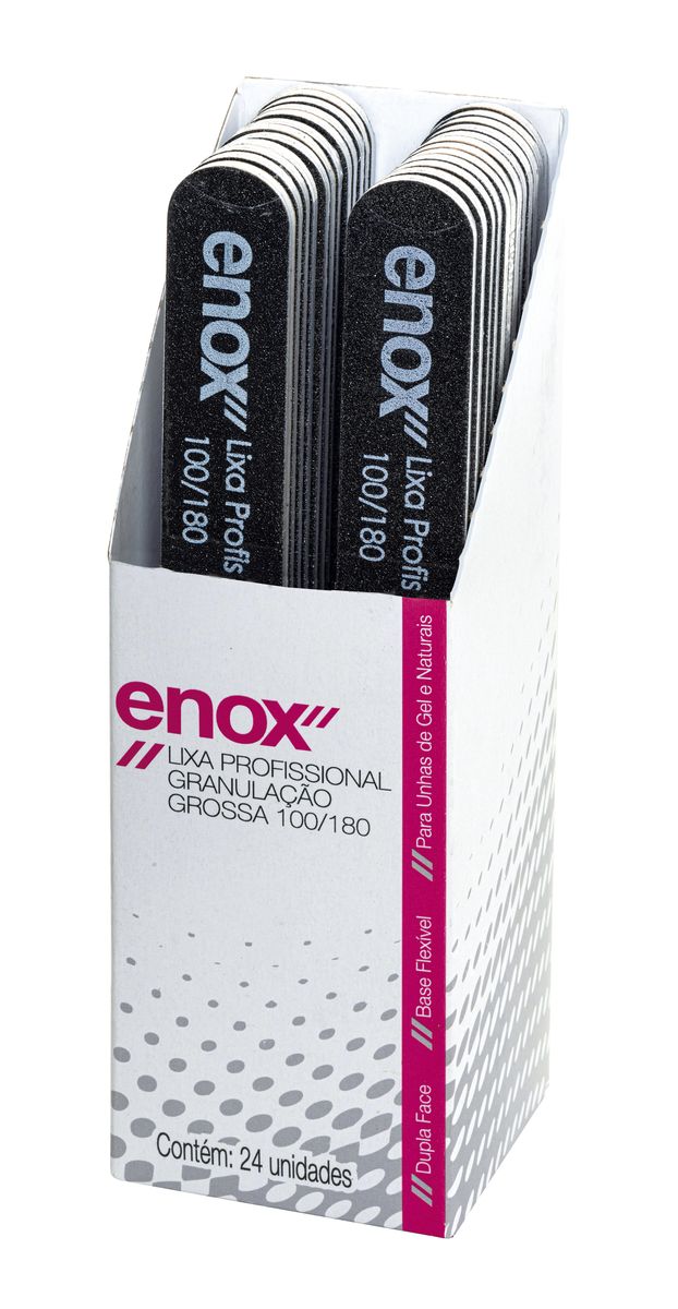 LIXA PROFISSIONAL GRANDE 100/180 GROSSA CLÁSSICA ENOX 2352