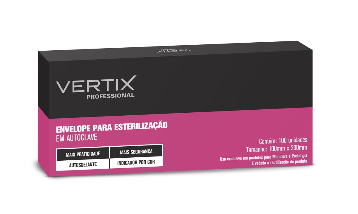 ENVELOPE PARA ESTERILIZAÇÃO 10X23CM VERTIX