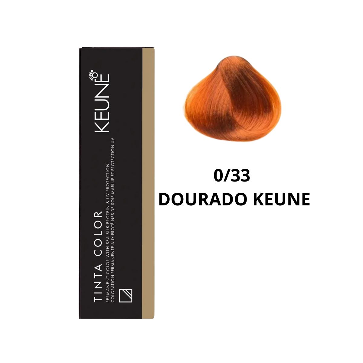 COLORAÇÃO TINTA COLOR 0/33 DOURADO KEUNE 60ML