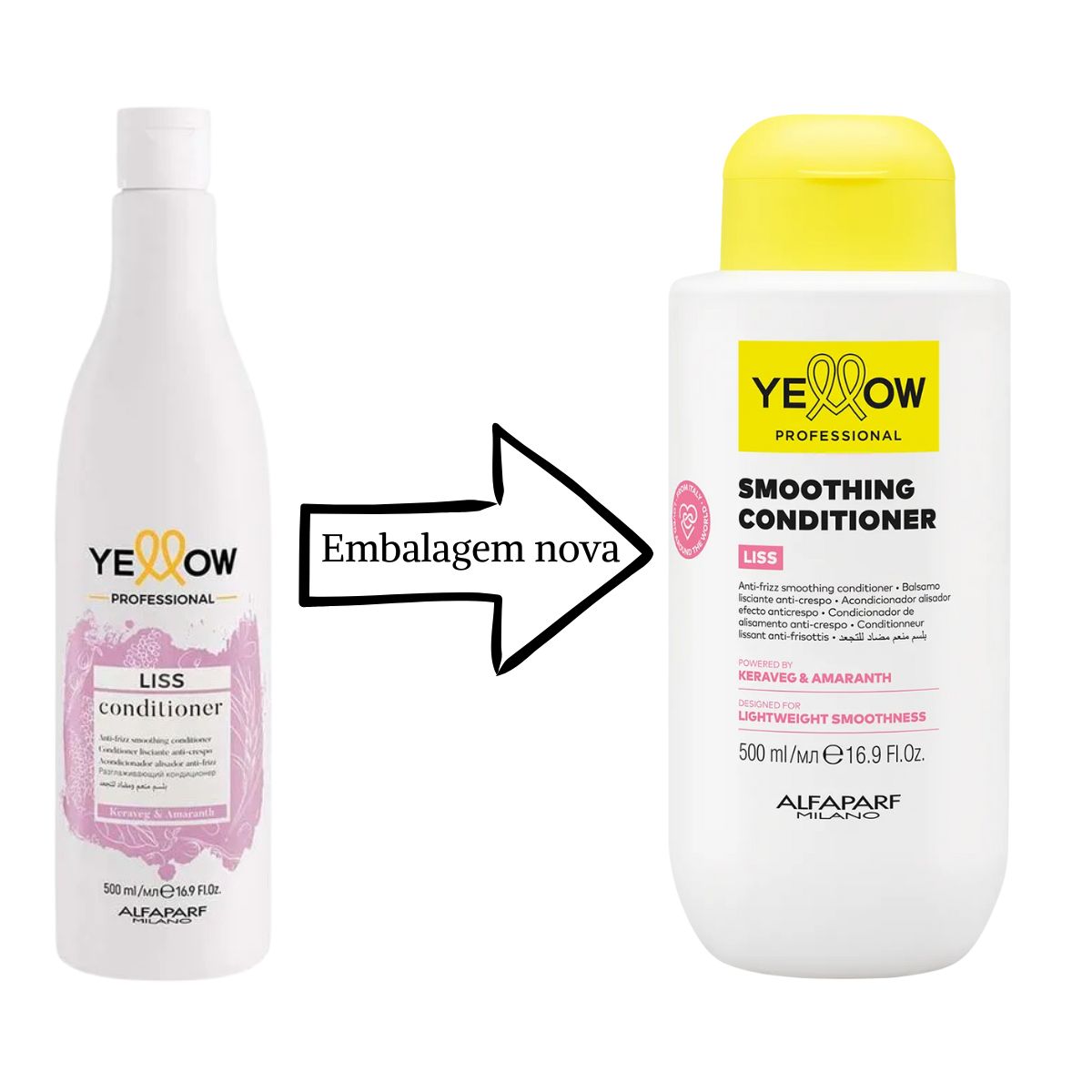 CONDICIONADOR SMOOTHING LISS YELLOW 500ML