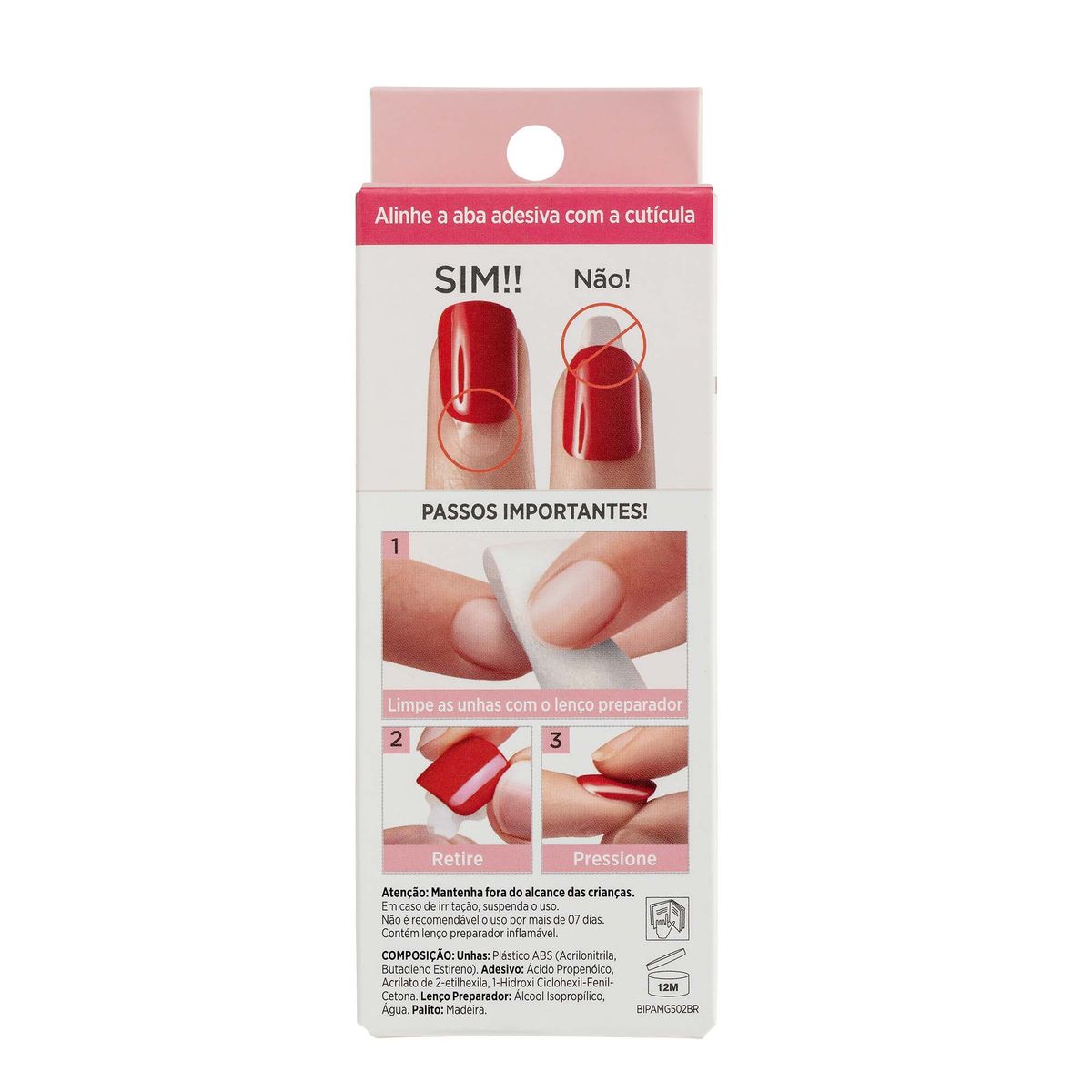 UNHAS POSTIÇAS IMPRESS AUTOCOLANTES BAILARINA MÉDIA CHIC KISS NEW YORK