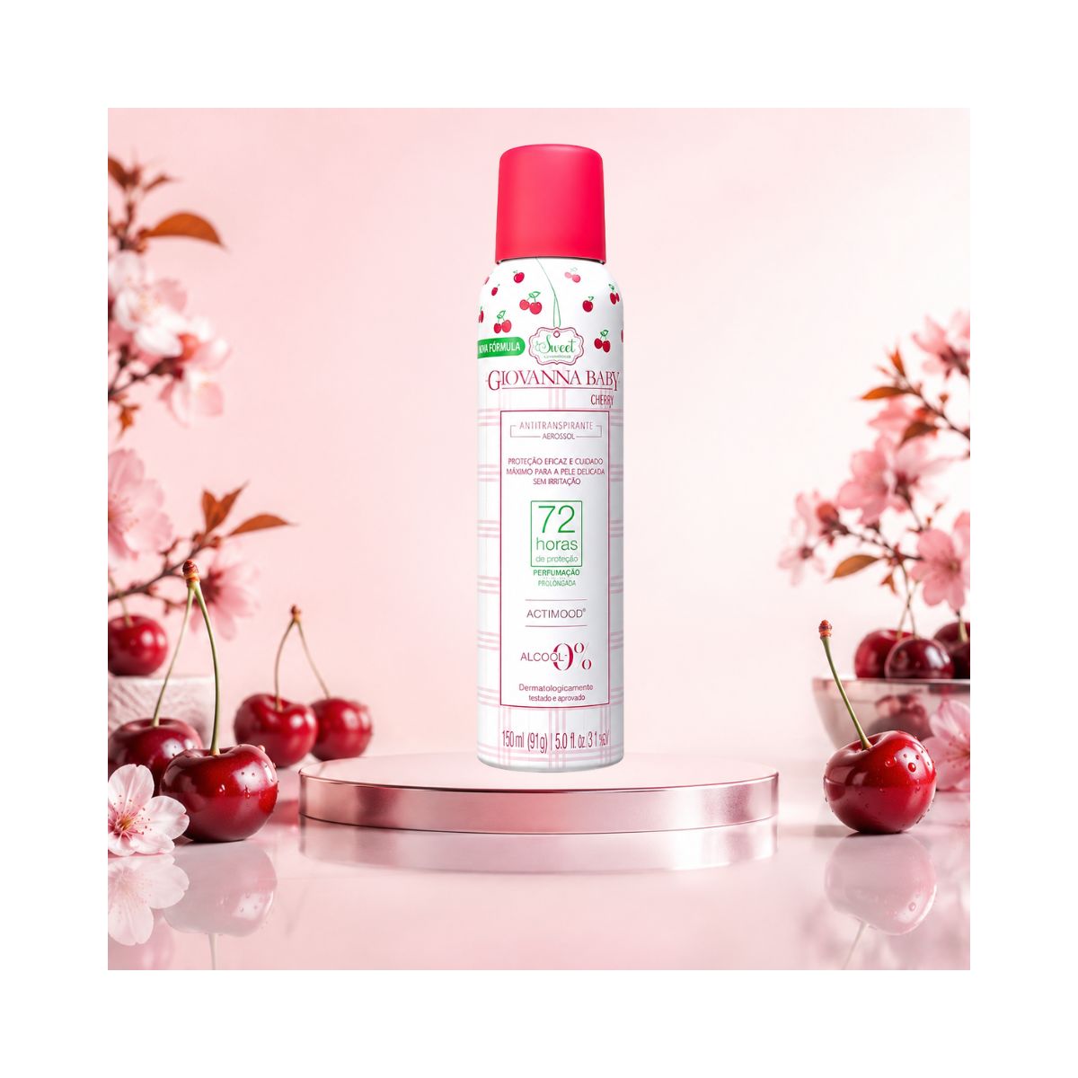 DESODORANTE AEROSOL GIOVANNA BABY CHERRY 150ML