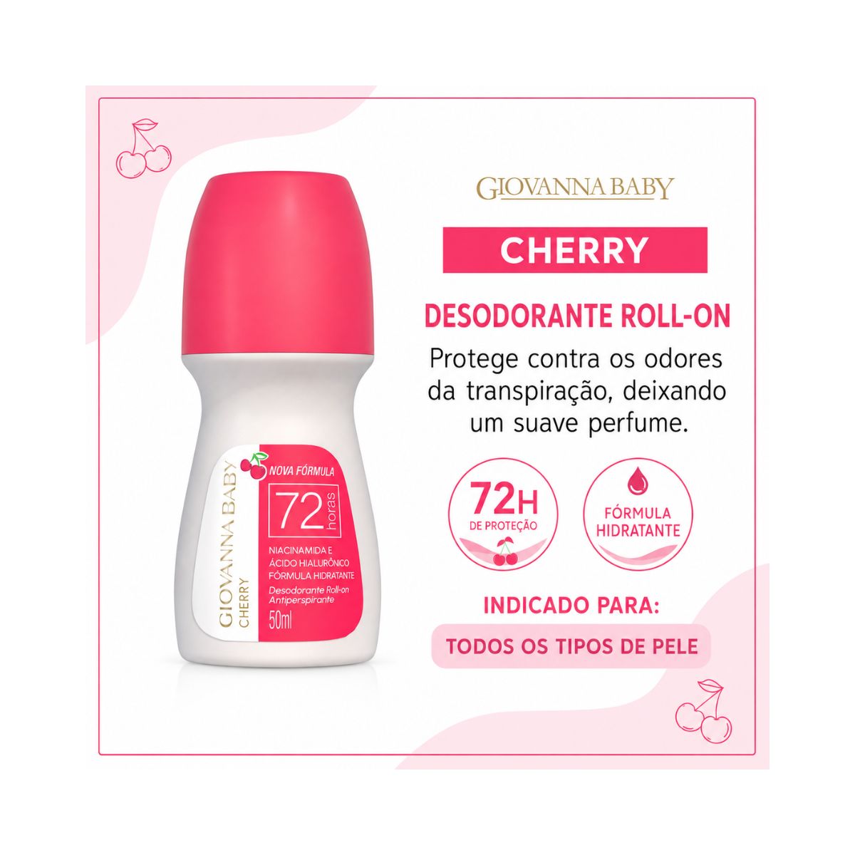 DESODORANTE ROLL-ON BLUE GIOVANNA CHERRY 50ML