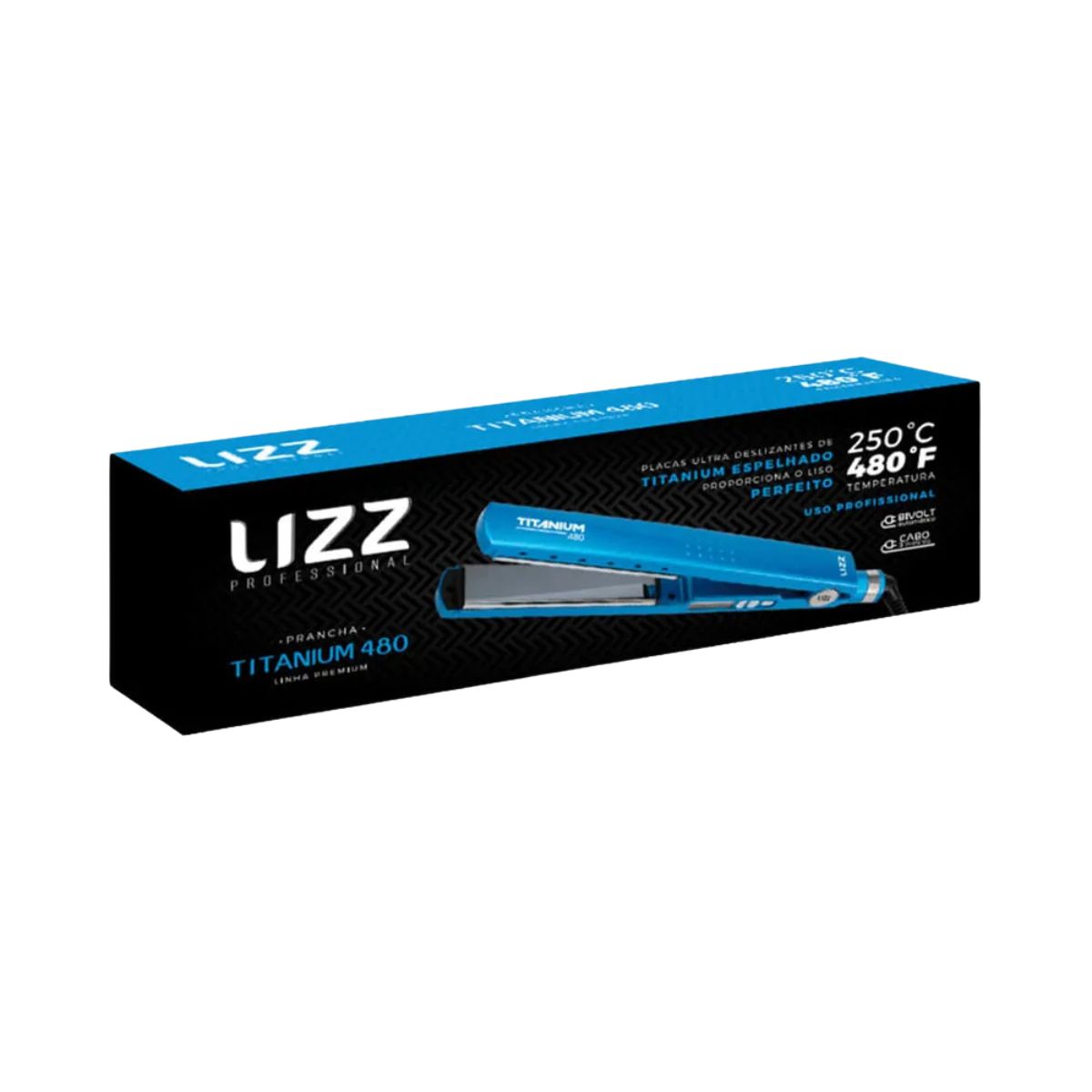 PRANCHA DE CABELO TITANIUM 480 BIVOLT LIZZ