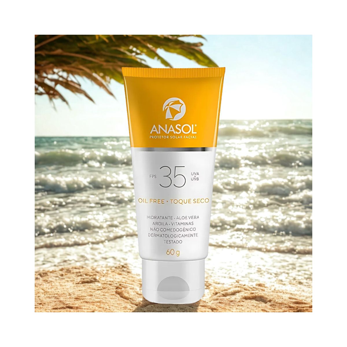 PROTETOR SOLAR FACIAL FPS 35 ANASOL 60G