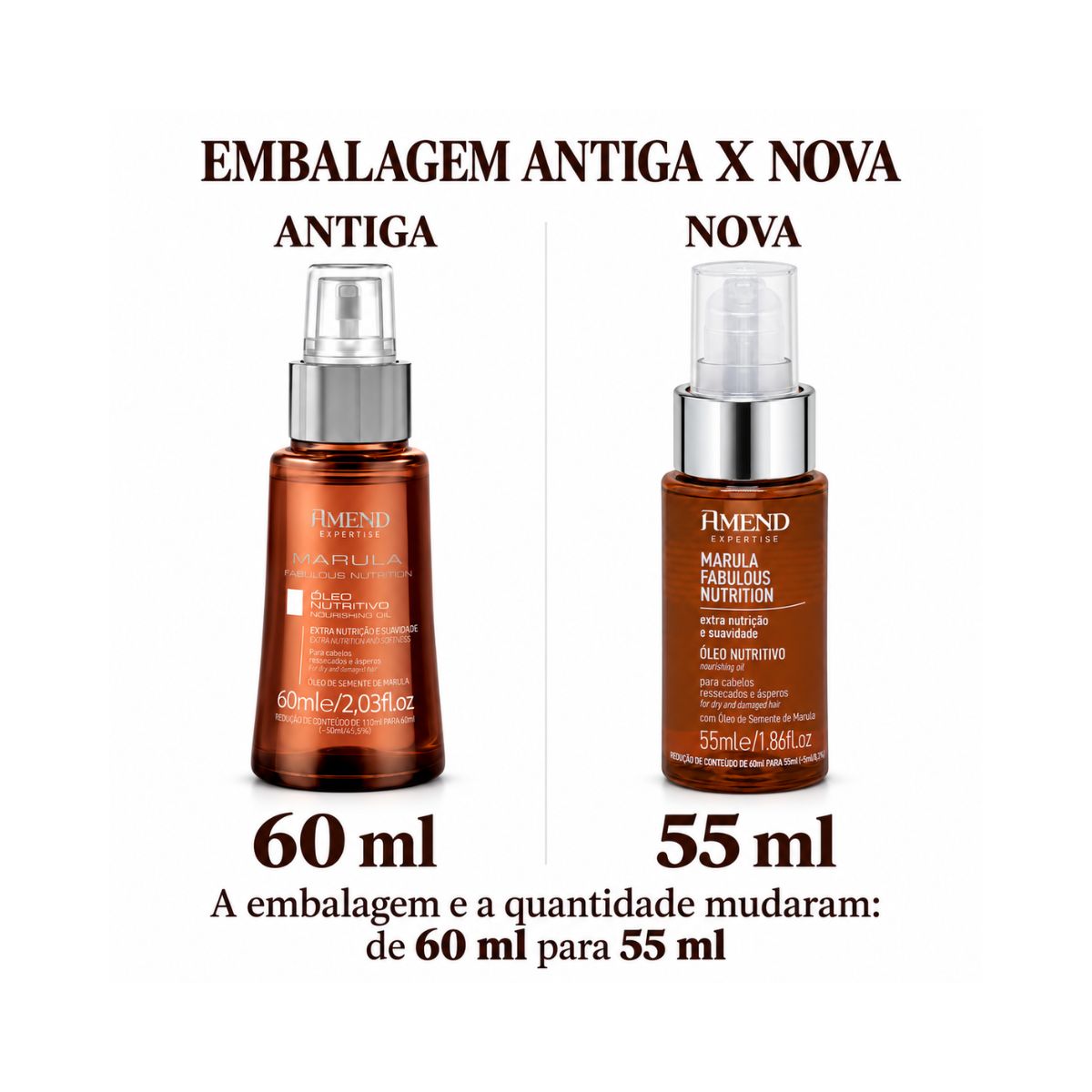 ÓLEO NUTRITIVO EXPERTISE MARULA FABULOUS NUTRITION AMEND 55ML