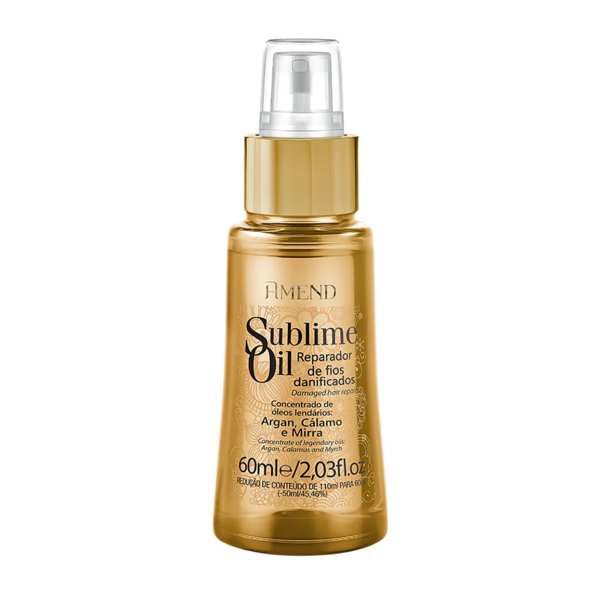 ÓLEO SUBLIME REPARADOR DE FIOS DANIFICADOS AMEND 55ML