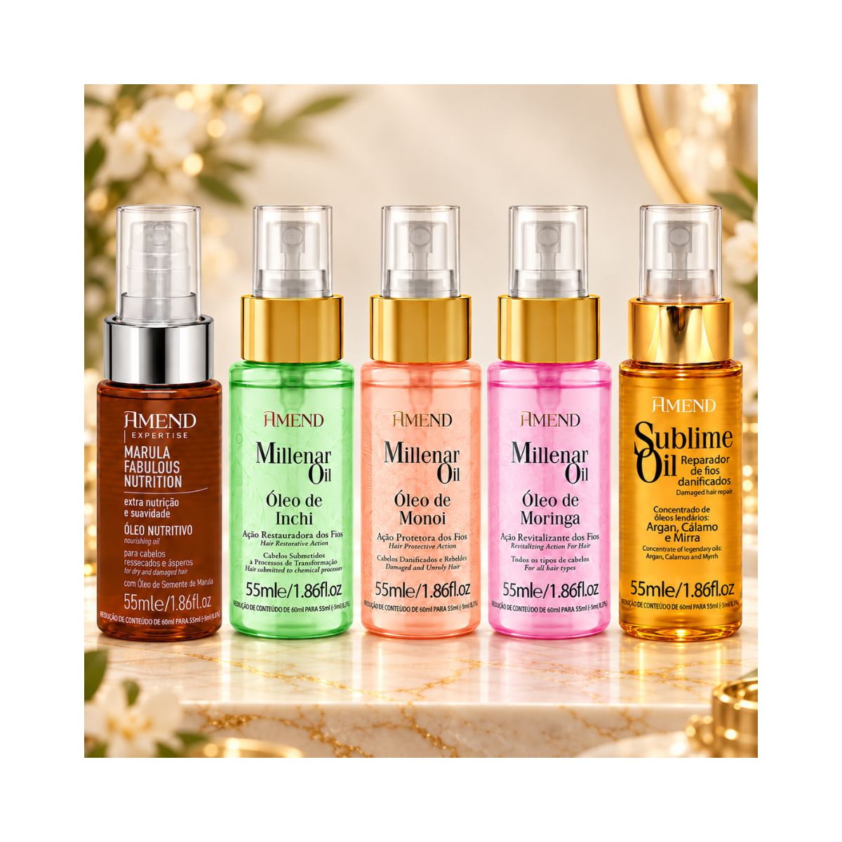 ÓLEO DE TRATAMENTO MORINGA MILLENAR AMEND 55ML