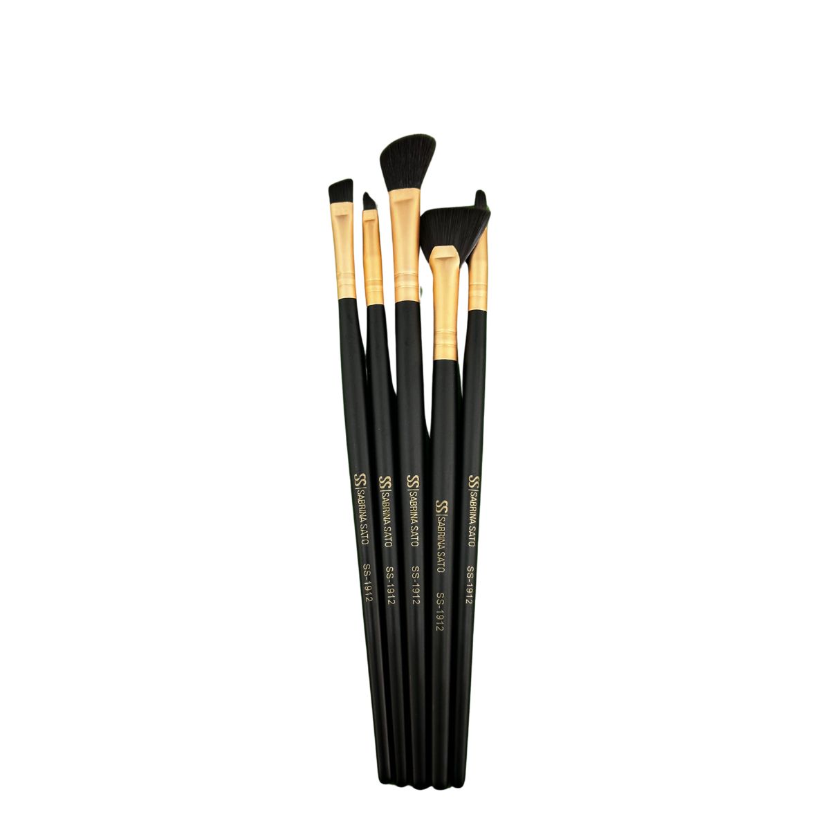 KIT PINCEIS PARA MAQUIAGEM COM 5 UNIDADES SABRINA SATO SS-1912