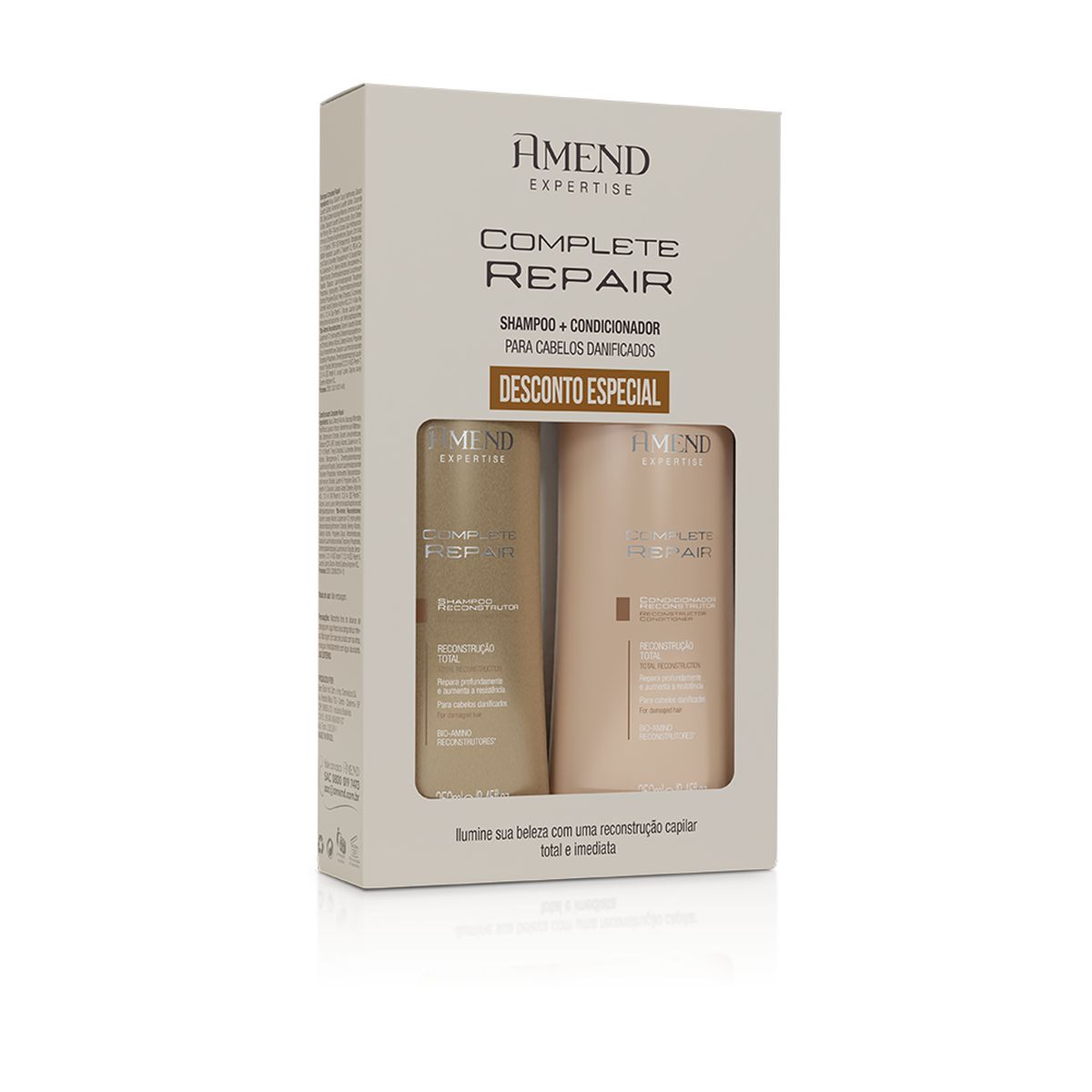 KIT SHAMPOO 250ML + CONDICIONADOR 250ML EXPERTISE COMPLETE REPAIR AMEND