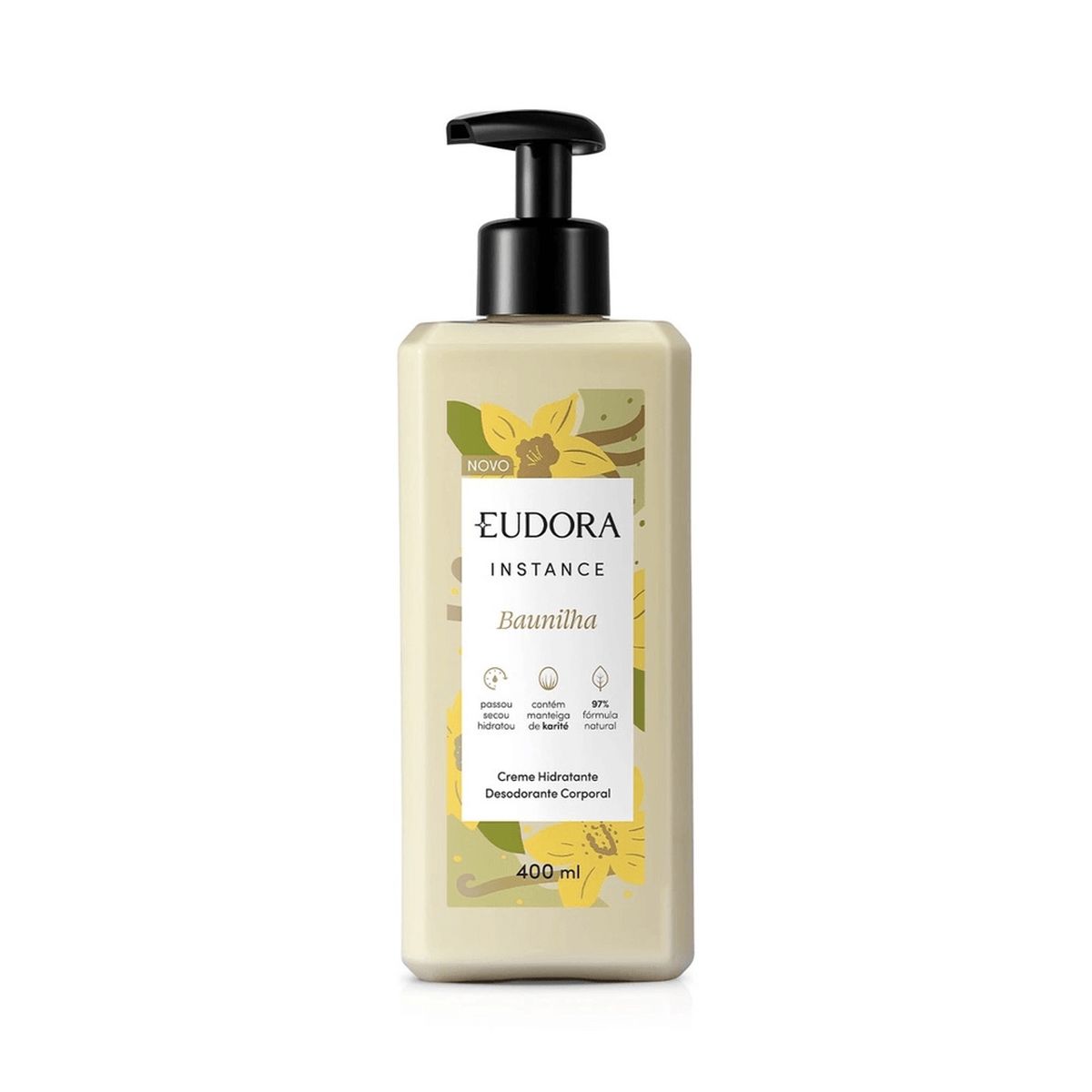 LOÇÃO HIDRATANTE INSTANCE BAUNILHA EUDORA 400ML