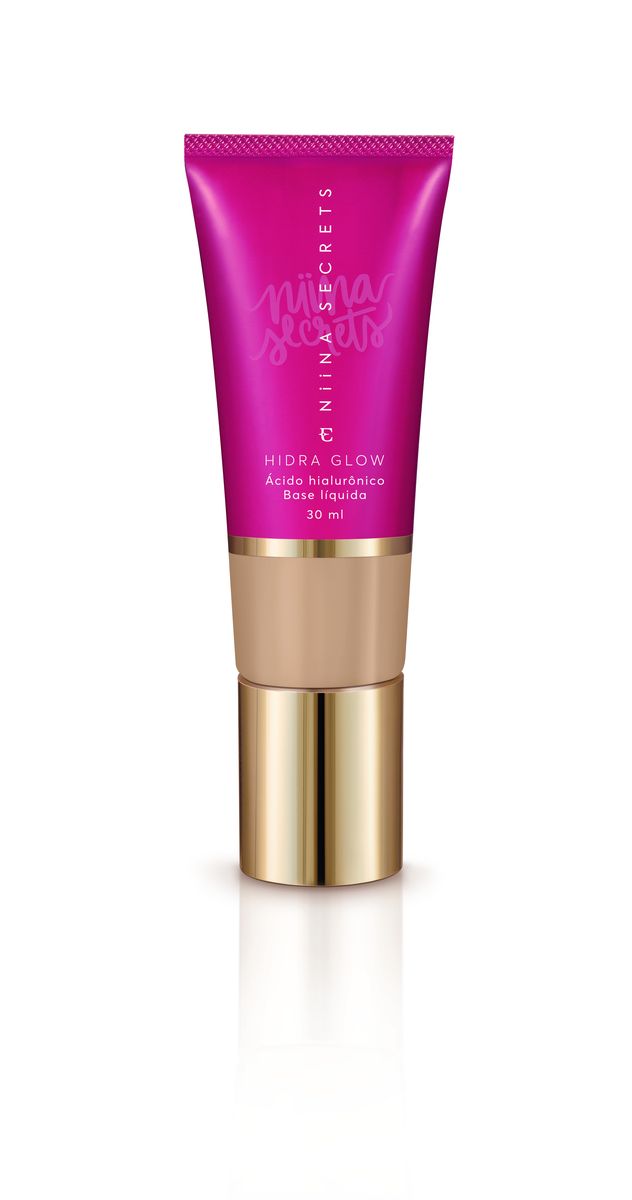 BASE FACIAL LÍQUIDA NIINA SECRETS HIDRA GLOW COR 13 EUDORA 30ML