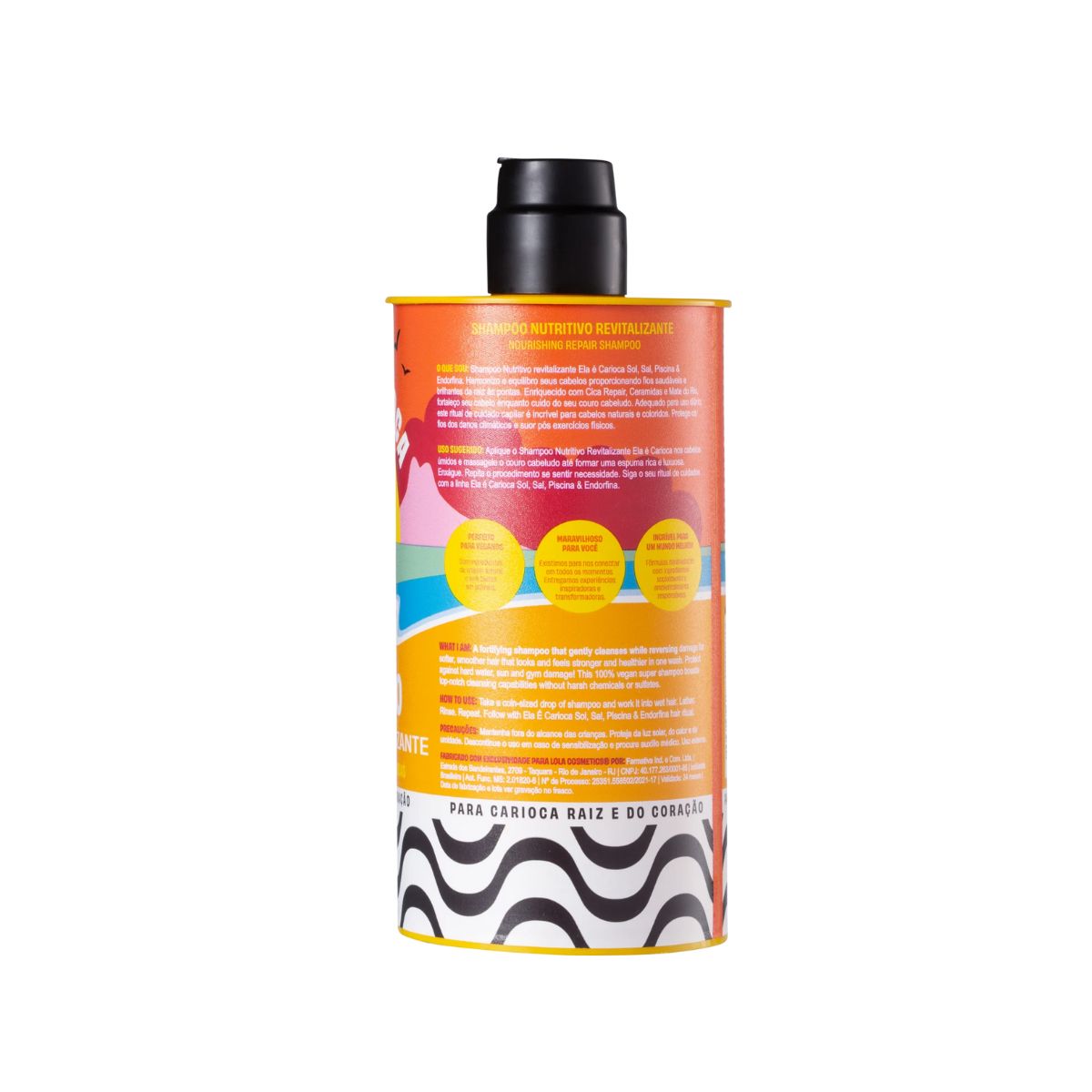 SHAMPOO NUTRITIVO ELA É CARIOCA LOLA COSMETICS 500 ML