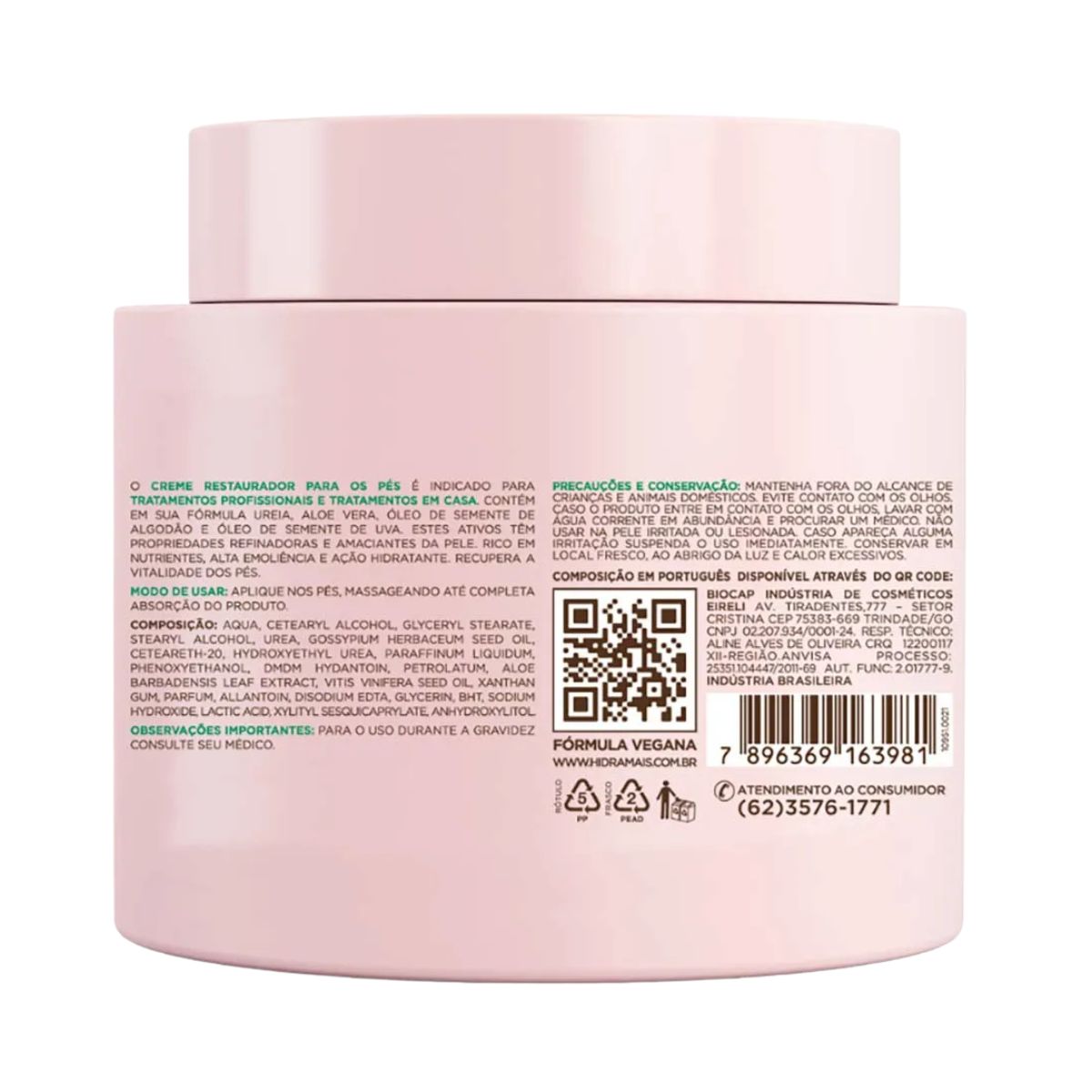 CREME DESDODORANTE RESTAURADOR PARA OS PÉS HIDRAMAIS 220G