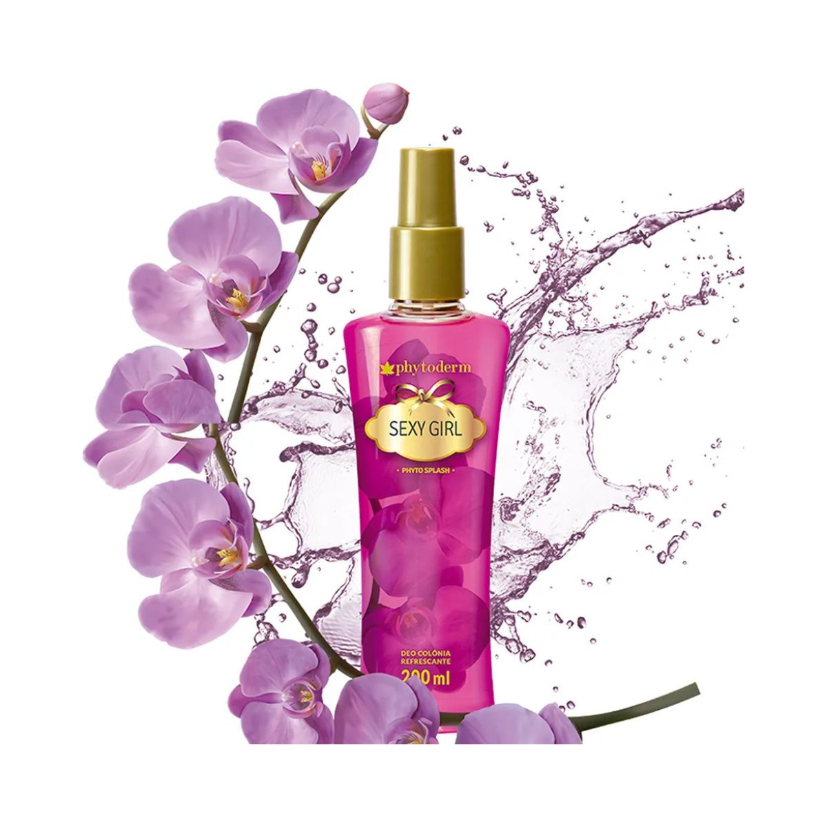 DEO COLÔNIA FEMININA SPLASH SEXY GIRL PHYTODERM 200ML