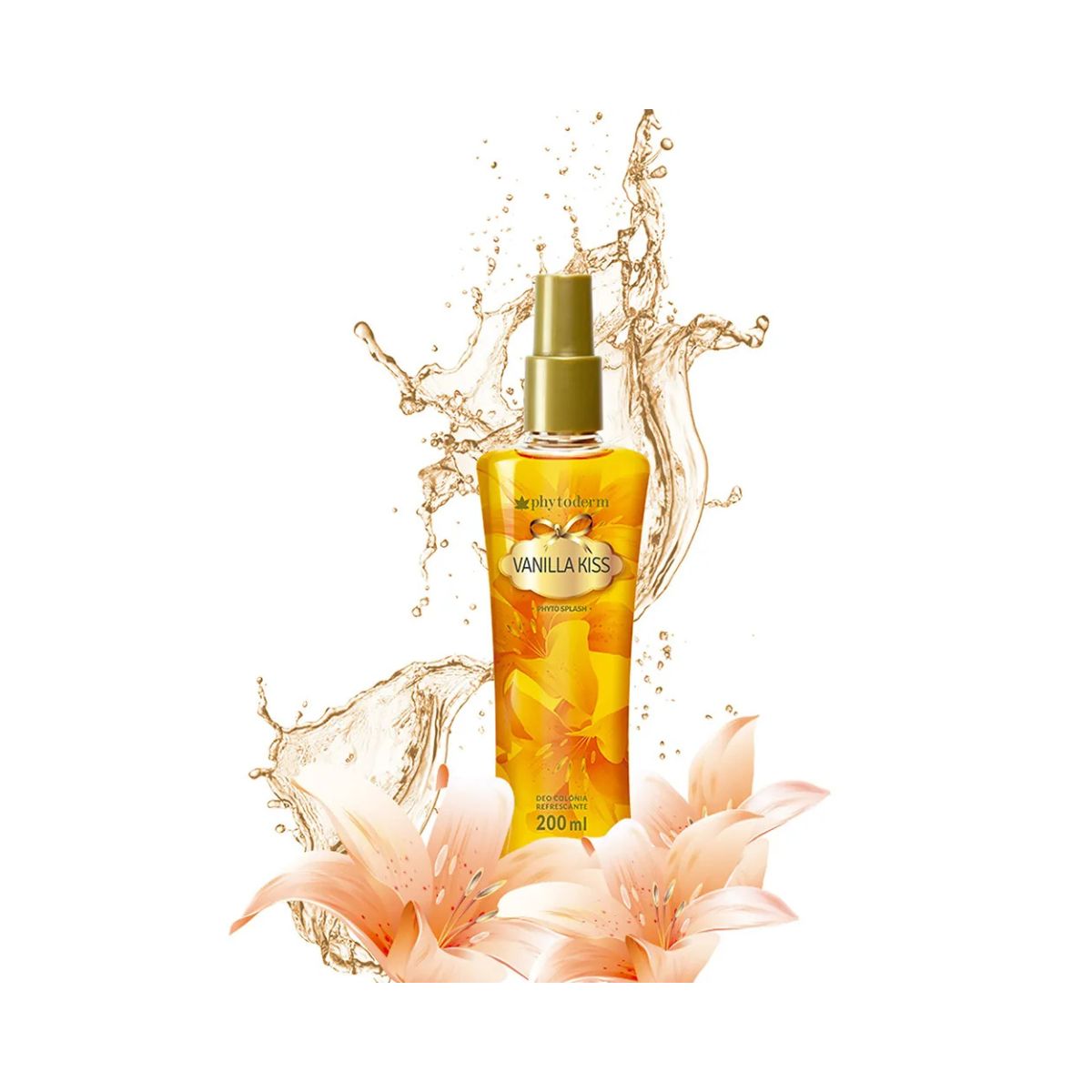 DEO COLÔNIA FEMININA SPLASH VANILLA KISS PHYTODERM 200ML
