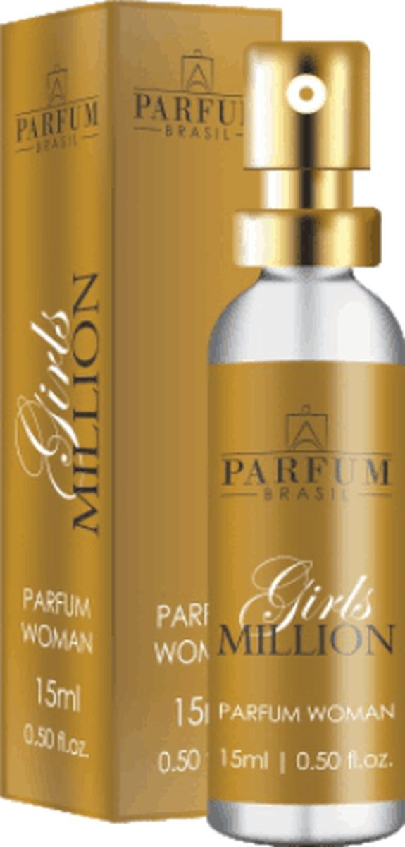 PERFUME FEMININO ABSOLUTY GIRL MILLION PARFUM BRASIL 15ML